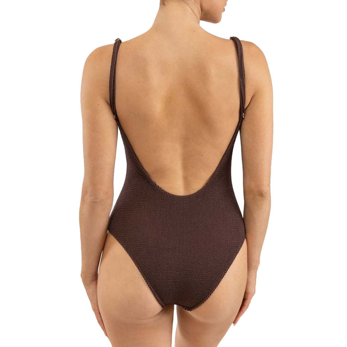 Rhythm Wave Break Minimal One-Piece - Women's Chocolate