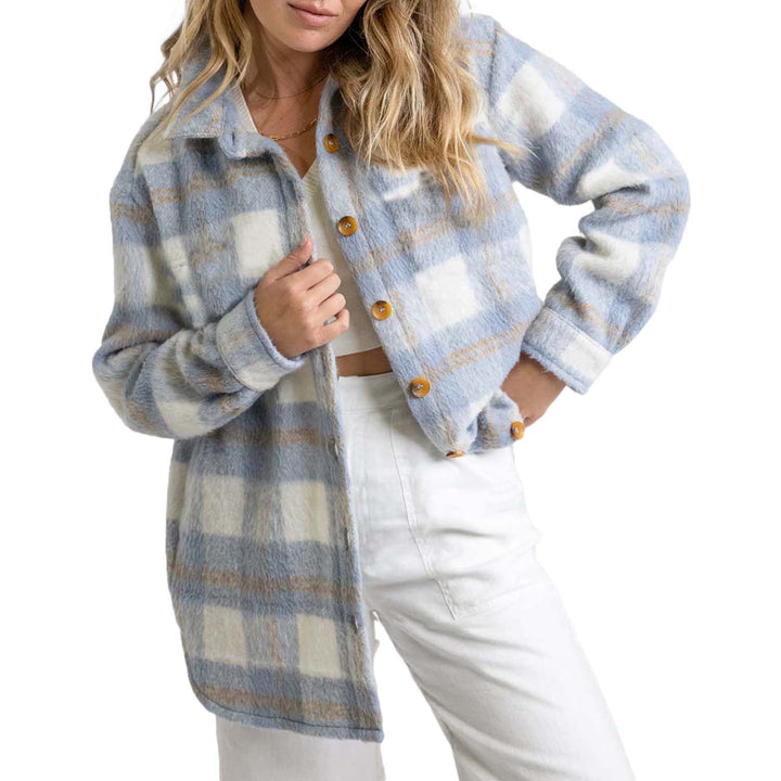 Rhythm Oversized Shacket - Women's Sky