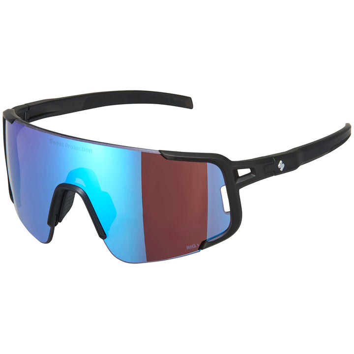 Sweet Protection Ronin RIG Reflect Sunglasses Matte Crystal Black/RIG Aquamarine