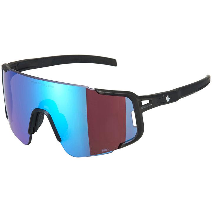 Sweet Protection Ronin Max RIG Reflect Sunglasses Matte Crystal Black/RIG Aquamarine