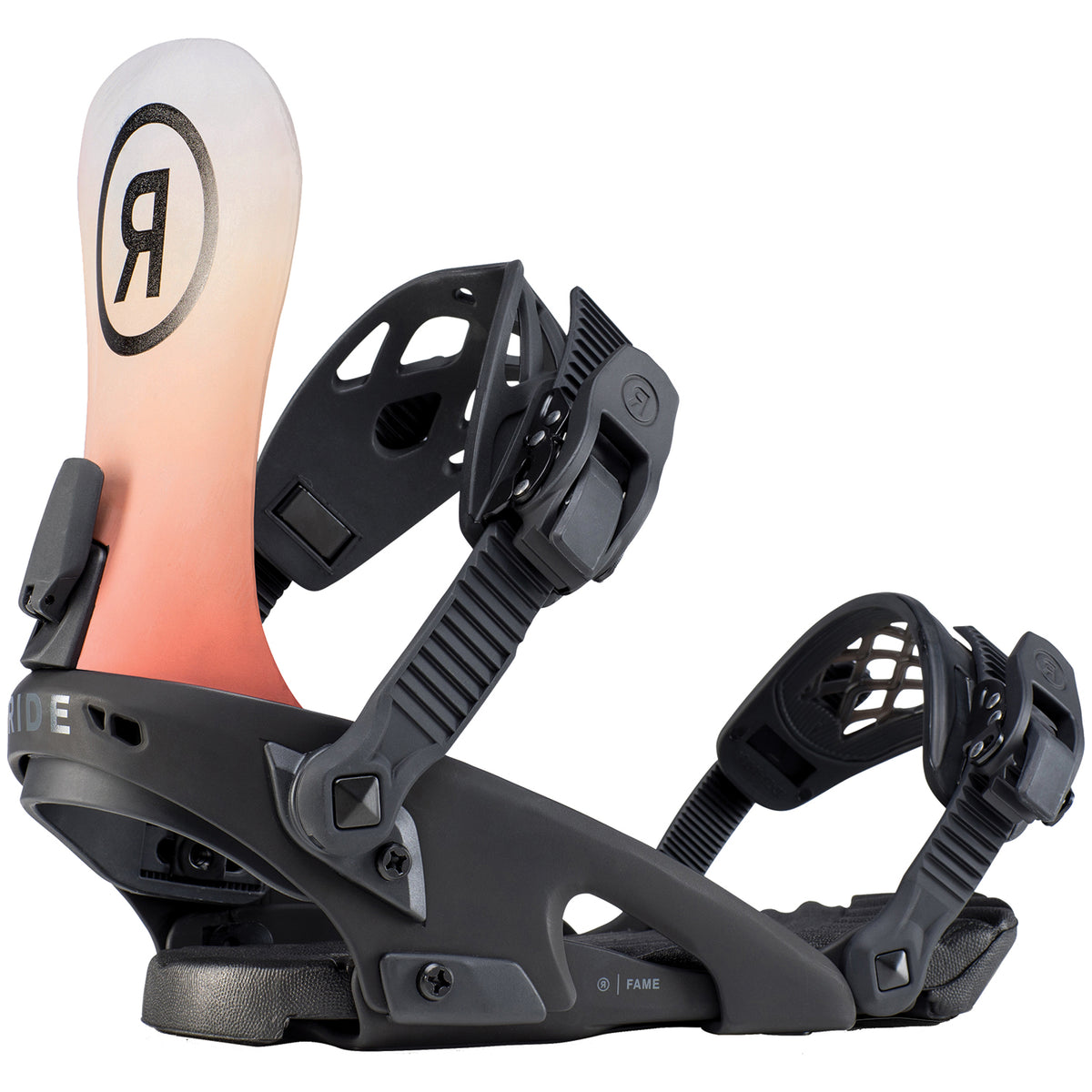 Ride Fame Snowboard Bindings - Women's 2020 Sunset/Black