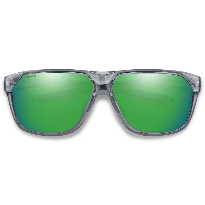 Smith Leadout Sunglasses Cement Crystal/ChromaPop Green Mirror