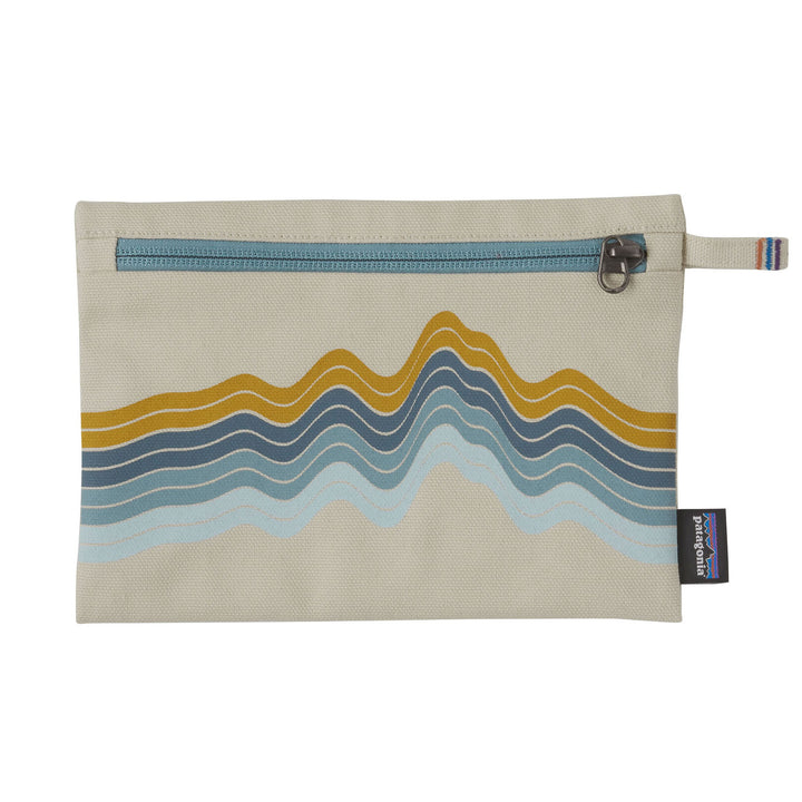 Patagonia Zippered Pouch Ridge Rise Stripe: Bleached Stone