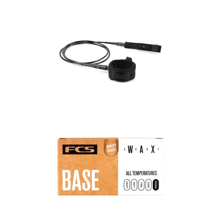 FCS 10' All Around Essential Leash + FCS Surf Base Wax
