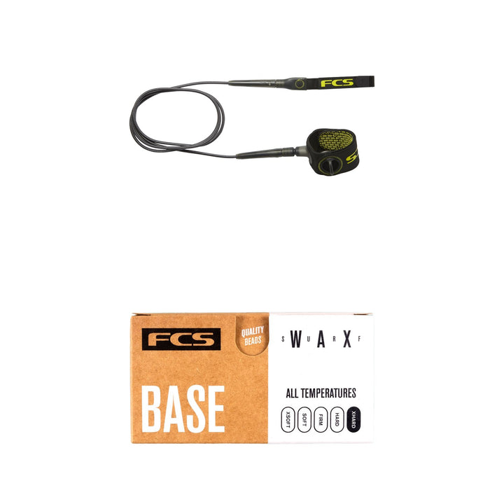 FCS 6' Freedom Leash + FCS Surf Base Wax