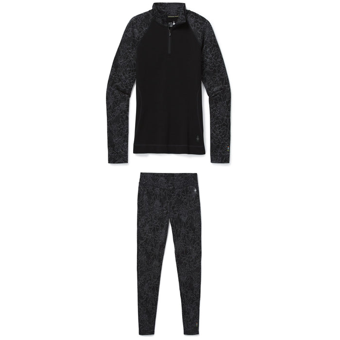 Smartwool Merino 250 Baselayer Pattern 1/4 Zip Top + Bottoms - Women's