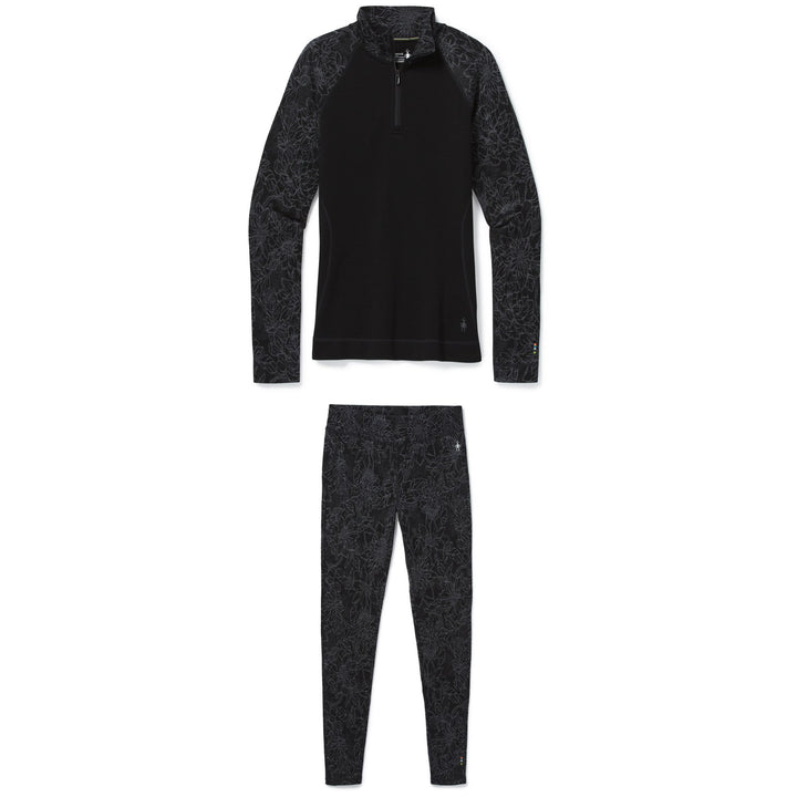 Smartwool Merino 250 Baselayer Pattern 1/4 Zip Top + Bottoms - Women's
