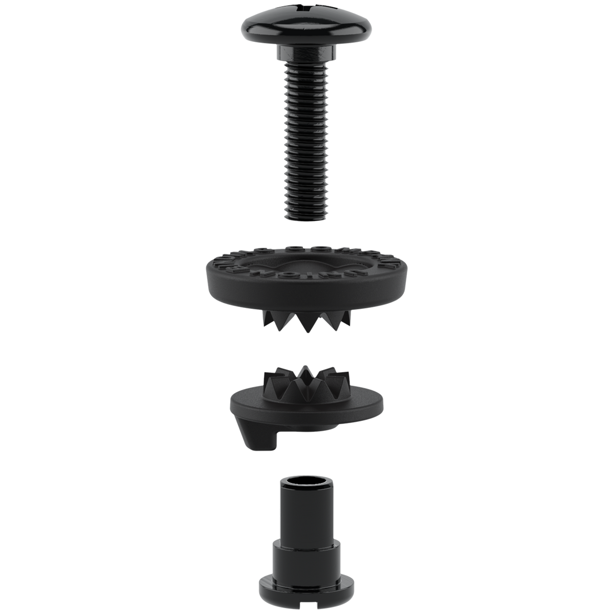 Union Highback & Ankle Strap Hardware Set 2022 Black