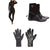 Billabong 4/3 Synergy Back Zip GBS Wetsuit + 3mm Synergy HS Wetsuit Boots + 2mm Synergy Wetsuit Gloves - Women's