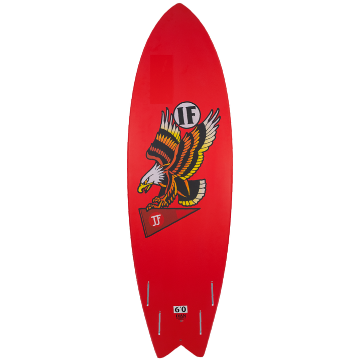JJF by Pyzel Ivan Pro Fish Surfboard Red/Black