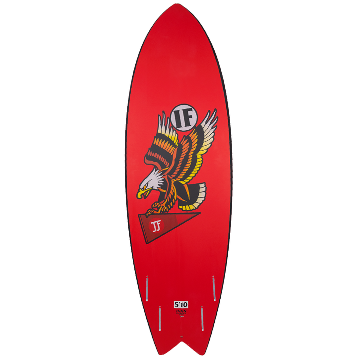 JJF by Pyzel Ivan Pro Fish Surfboard Red/Black