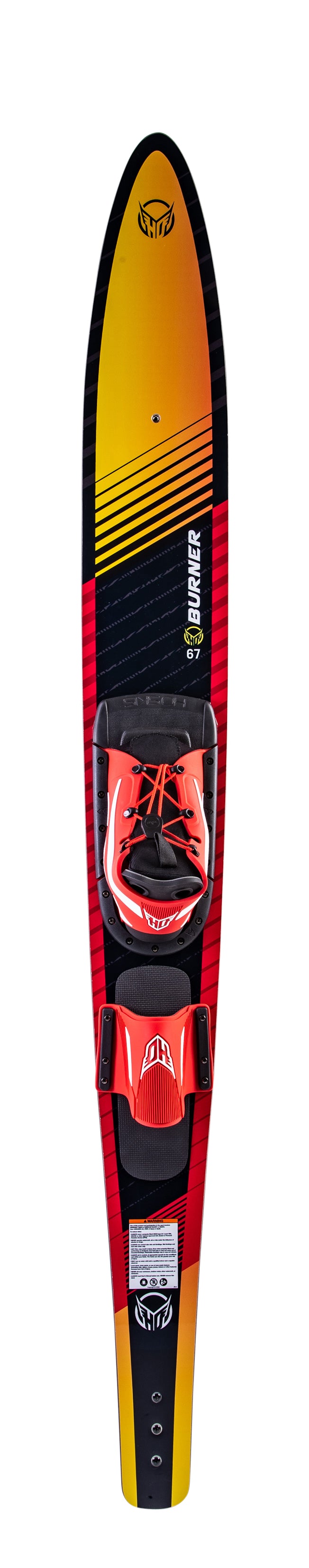 HO Burner Combo Water Skis + Adj. Horseshoe Bindings 2023