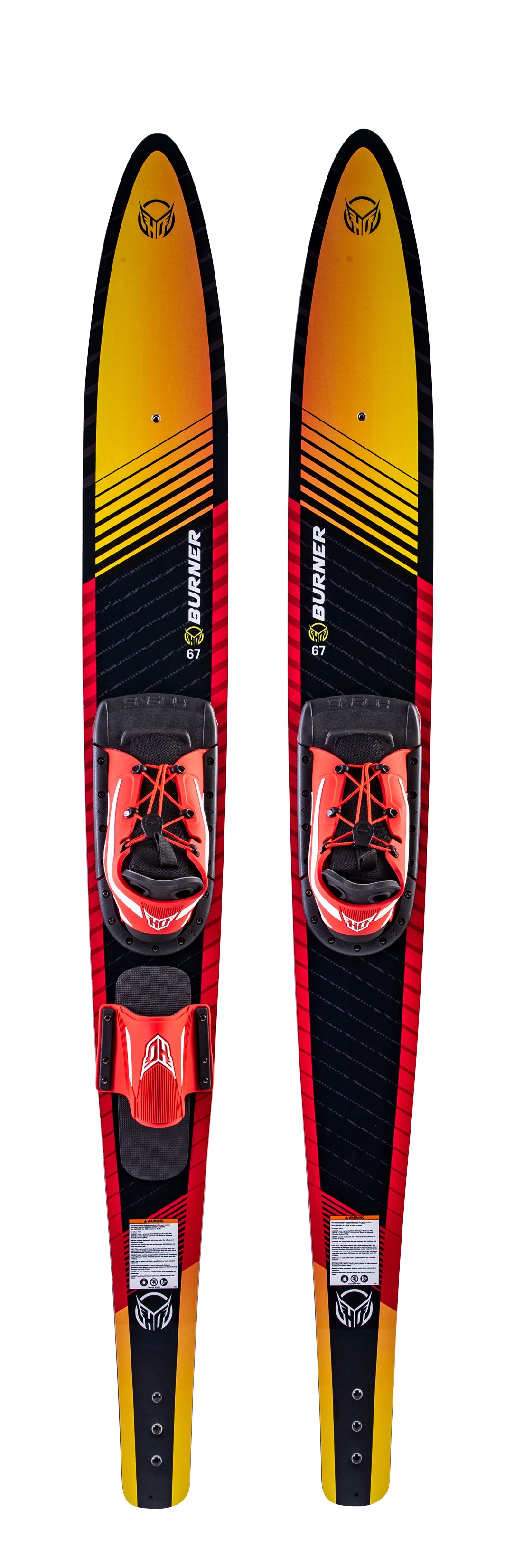 HO Burner Combo Water Skis + Adj. Horseshoe Bindings 2023