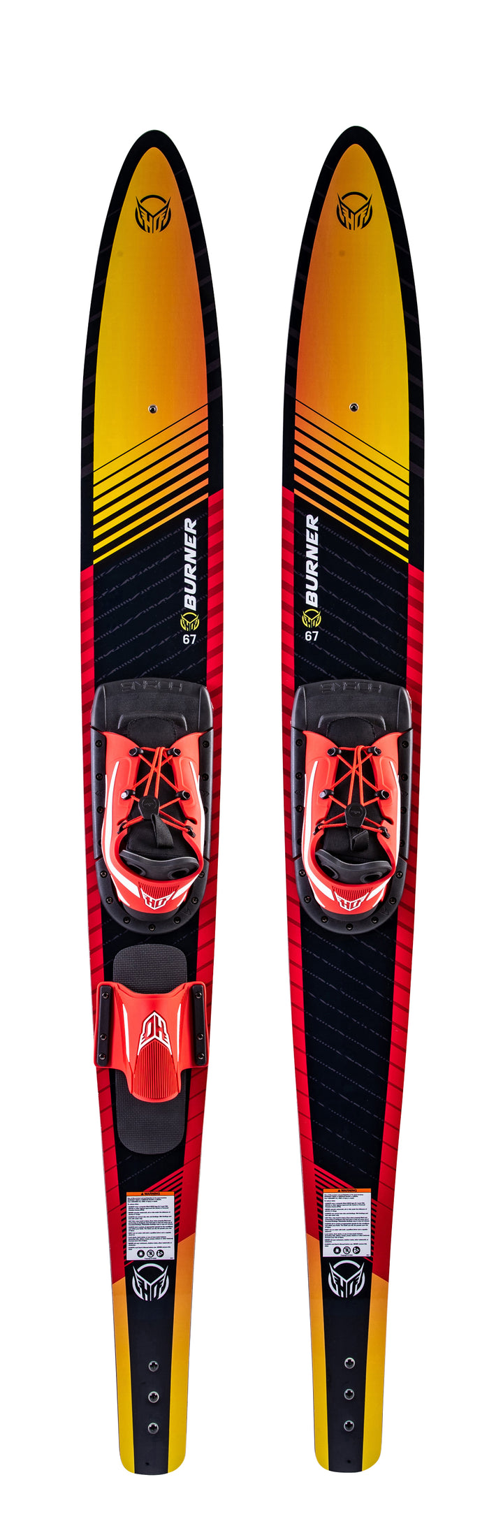 HO Burner Combo Water Skis + Adj. Horseshoe Bindings 2023