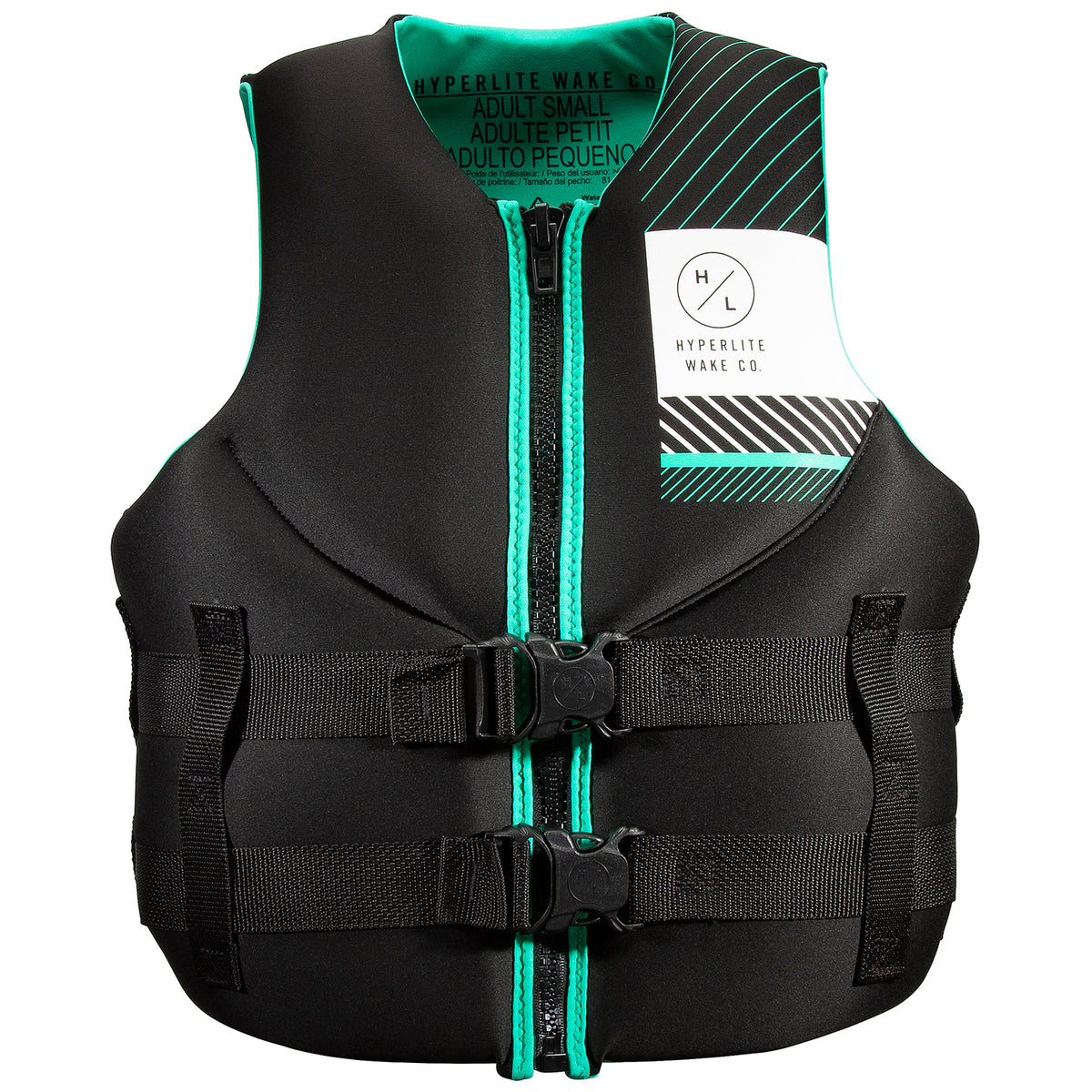 Hyperlite Indy Neo CGA Wake Vest - Women's 2022 Black/Teal