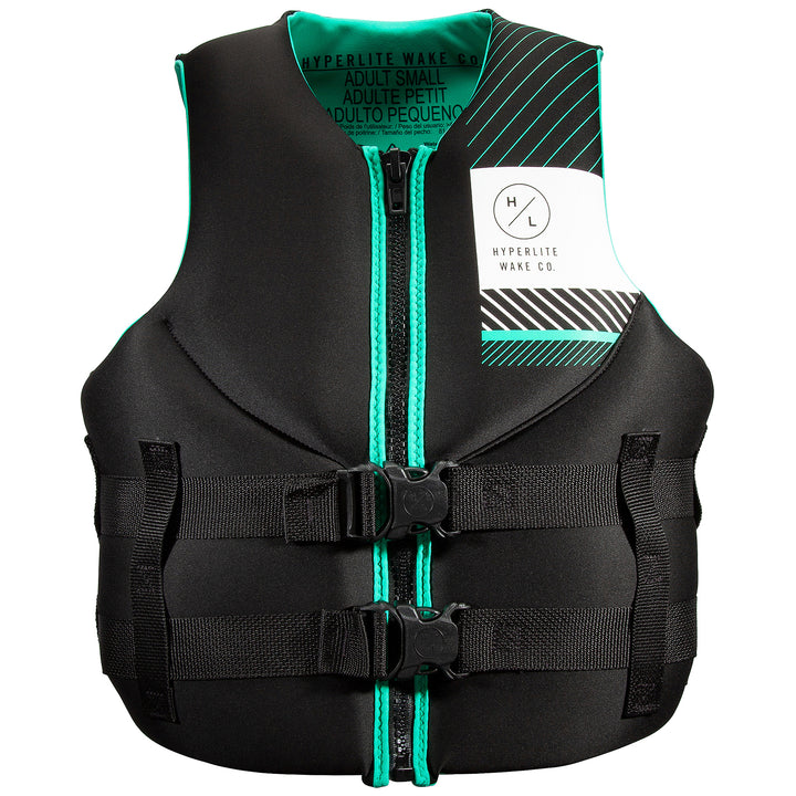 Hyperlite Indy Neo CGA Wake Vest - Women's 2022 Black/Teal