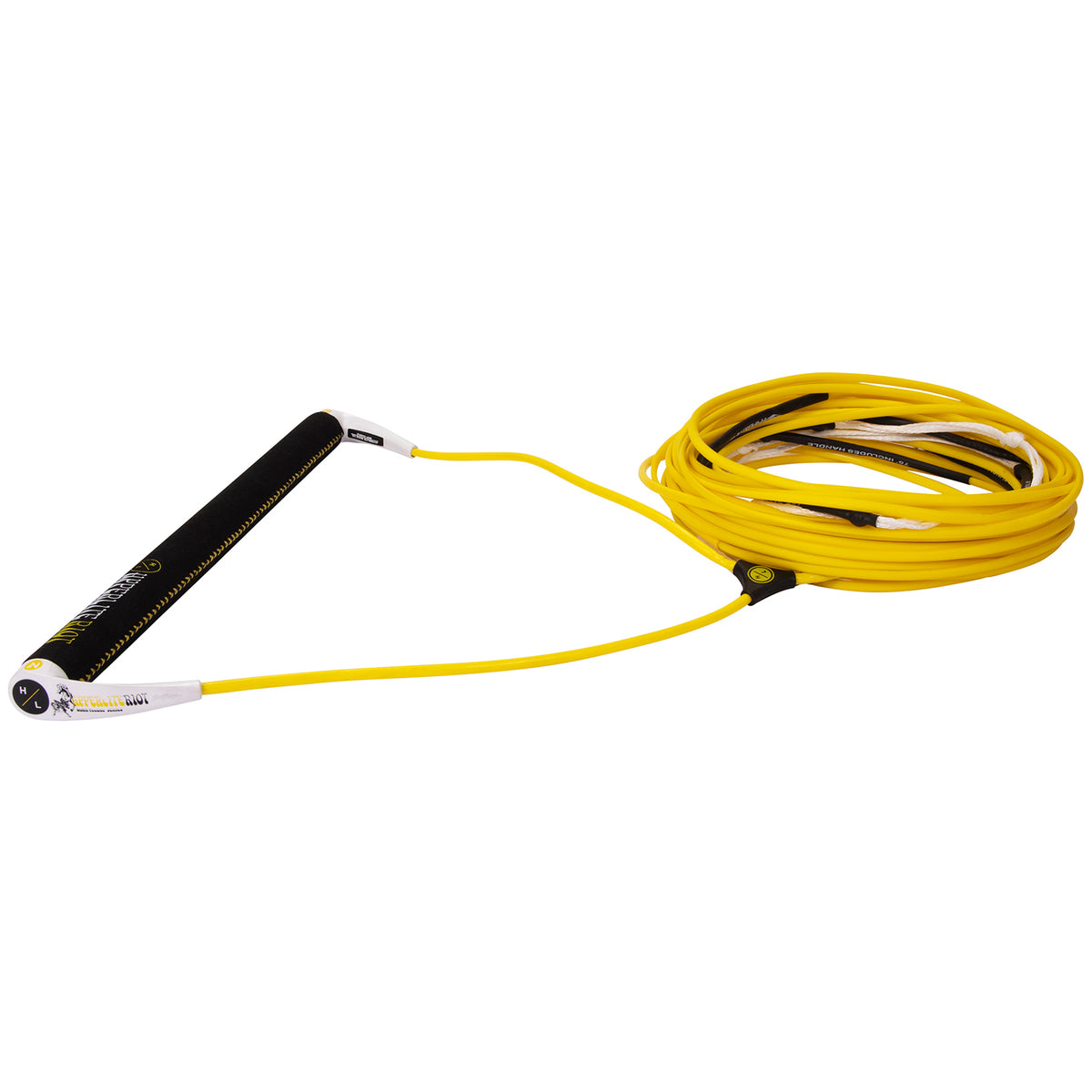 Hyperlite Riot Pro Wakeboard Handle + Adjustable Flat Line Yellow