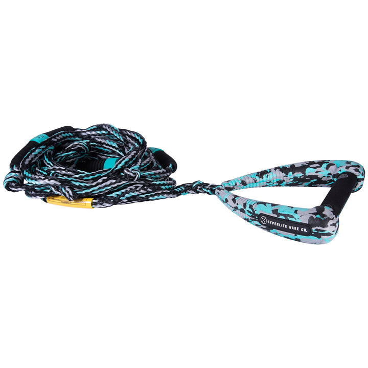Hyperlite 25 ft Arc Surf Rope with Handle Teal/Grey