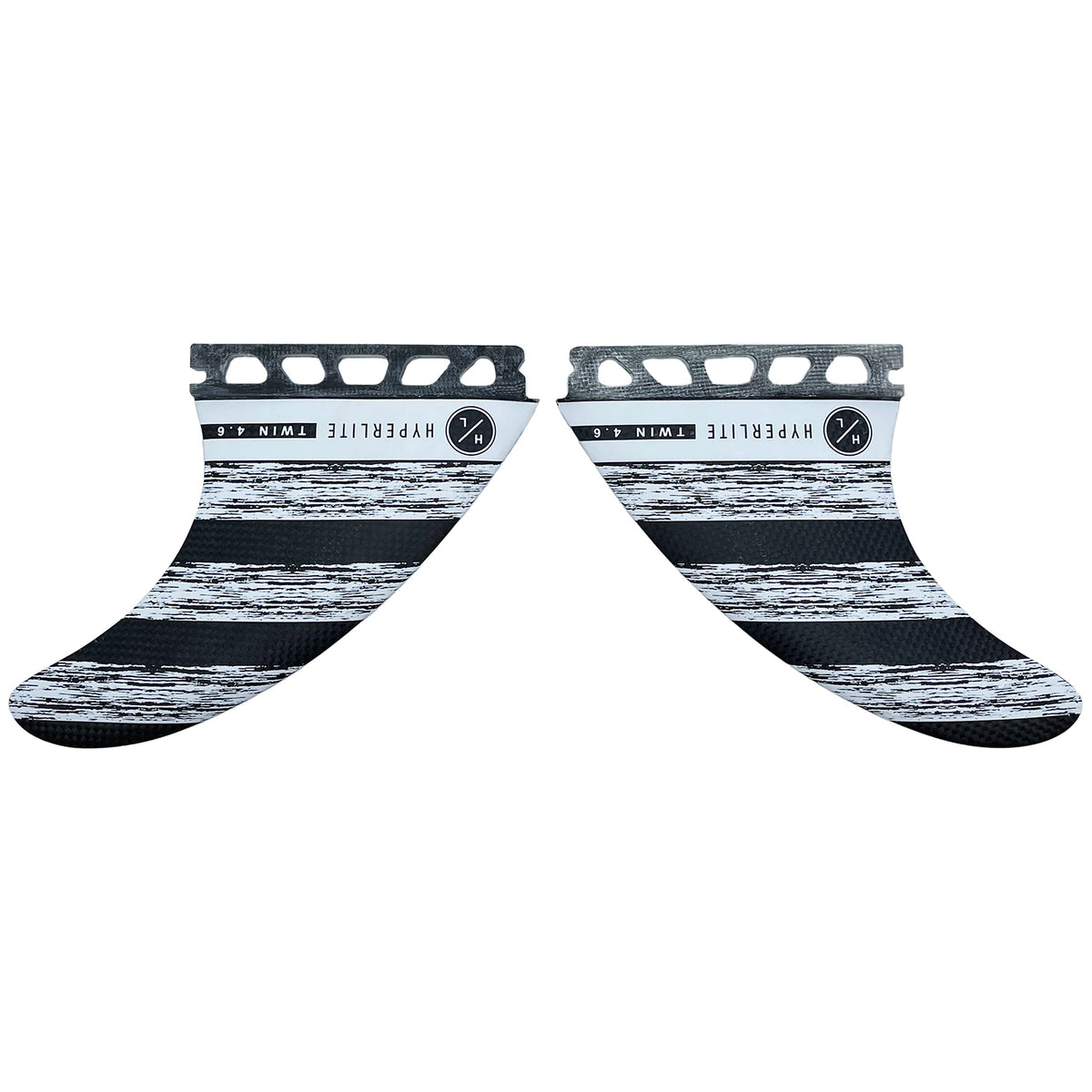 Hyperlite 4.6 Carbon Surf Twin Fin Set with Key