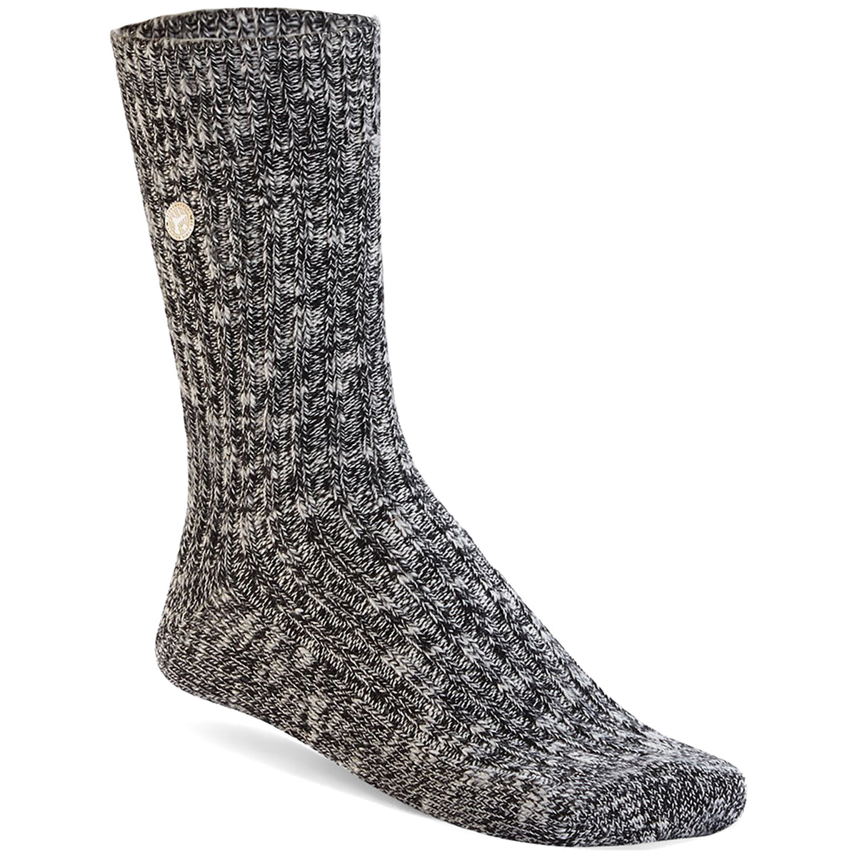 Birkenstock Cotton Slub Socks - Women's Black/Grey