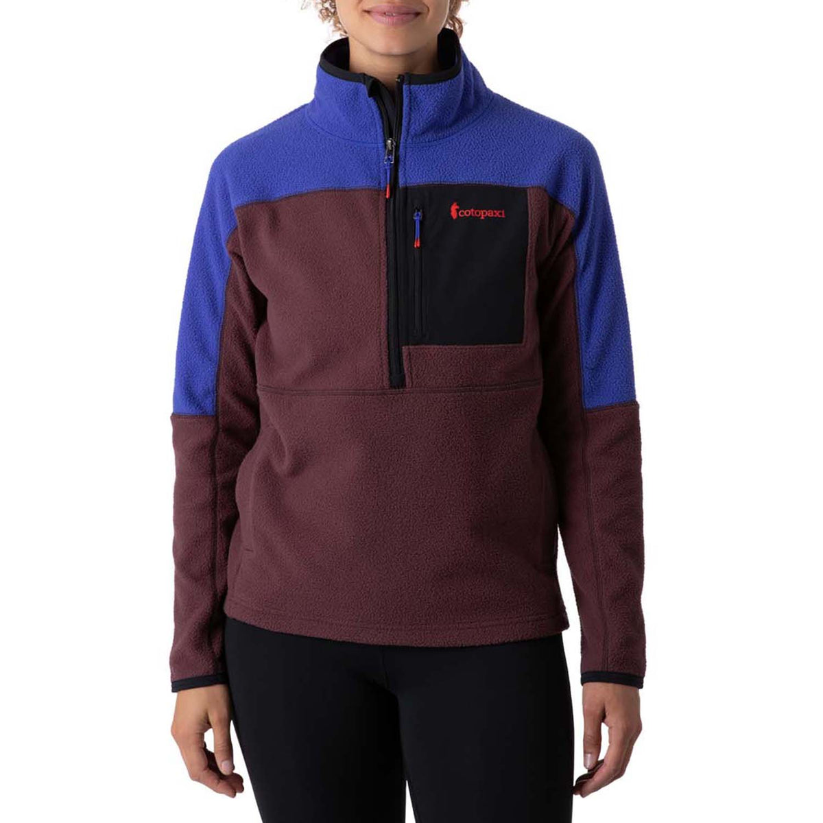 Cotopaxi Abrazo Half-Zip Fleece Jacket - Women's Blue Violet/Black Iris