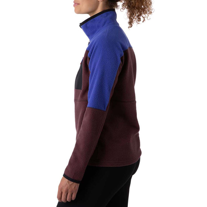 Cotopaxi Abrazo Half-Zip Fleece Jacket - Women's Blue Violet/Black Iris