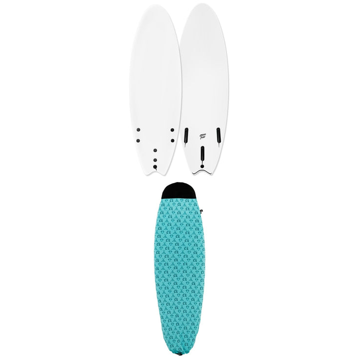 Catch Surf Blank Series 6'0 Fish - Tri Fin Surfboard + 6ft Board Sock