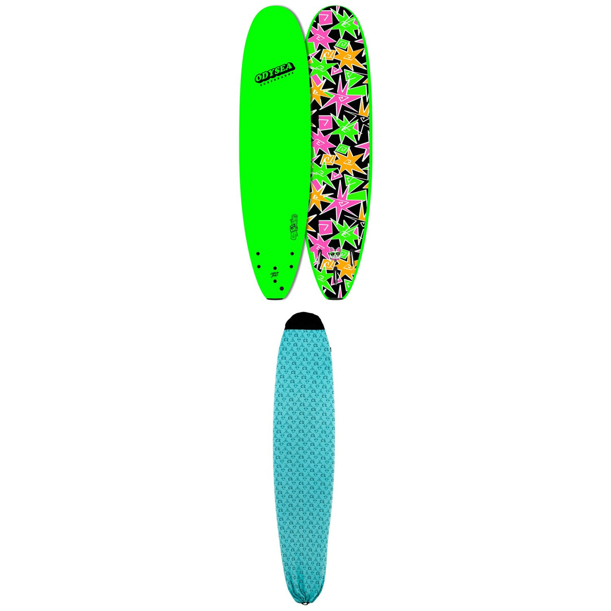 Catch Surf Odysea 8'0" Log x Kalani Robb Surfboard + 8ft Board Sock