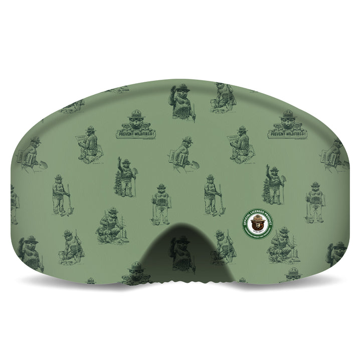 BlackStrap x evo Smokey Bear Goggle Cover Sketch Green