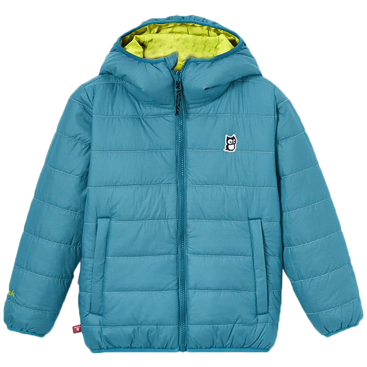 namuk Glow Reversible Galaxy PrimaLoft Jacket - Kids' Bluebalu/Lime