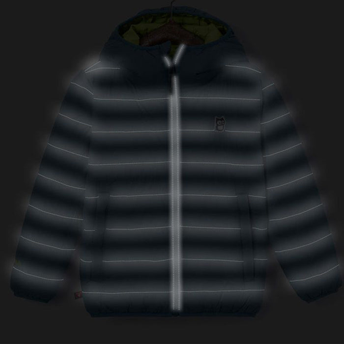 namuk Glow Reversible Galaxy PrimaLoft Jacket - Kids' Bluebalu/Lime