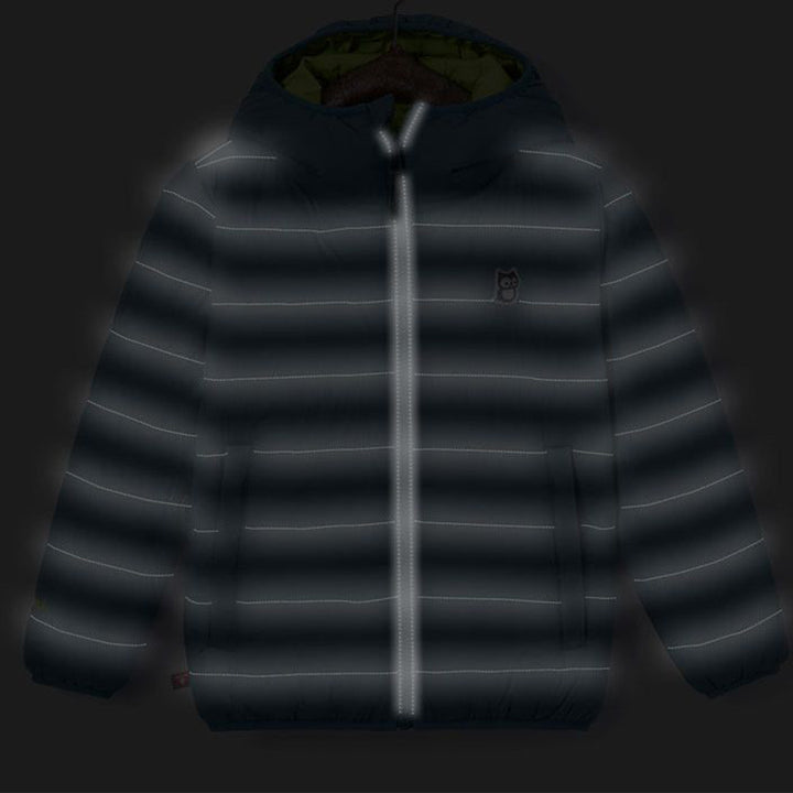 namuk Glow Reversible Galaxy PrimaLoft Jacket - Kids' Bluebalu/Lime