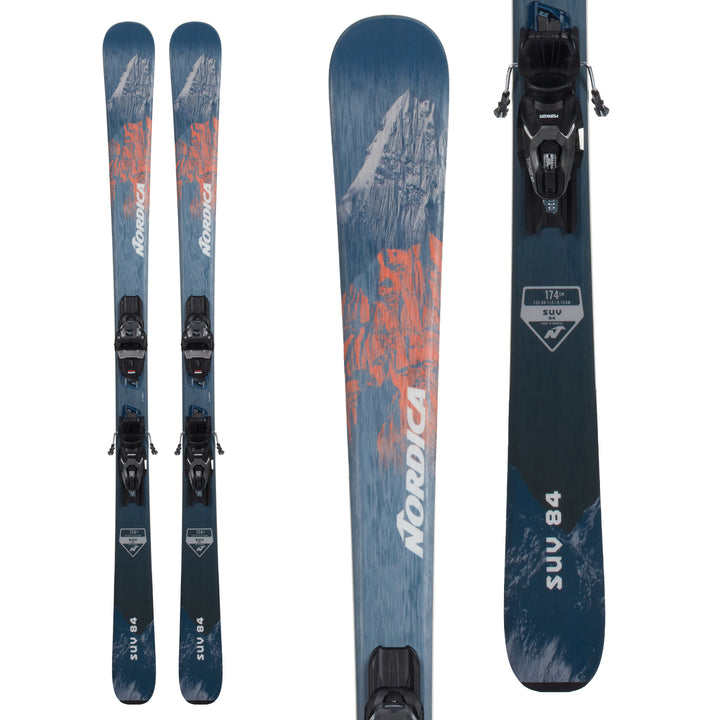 Nordica SUV 84 Skis + TP2 Compact 10 FDT Ski Bindings 2022