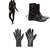 Billabong 4/3 Synergy Chest Zip Wetsuit + 3mm Synergy HS Wetsuit Boots + 2mm Synergy Wetsuit Gloves - Women's