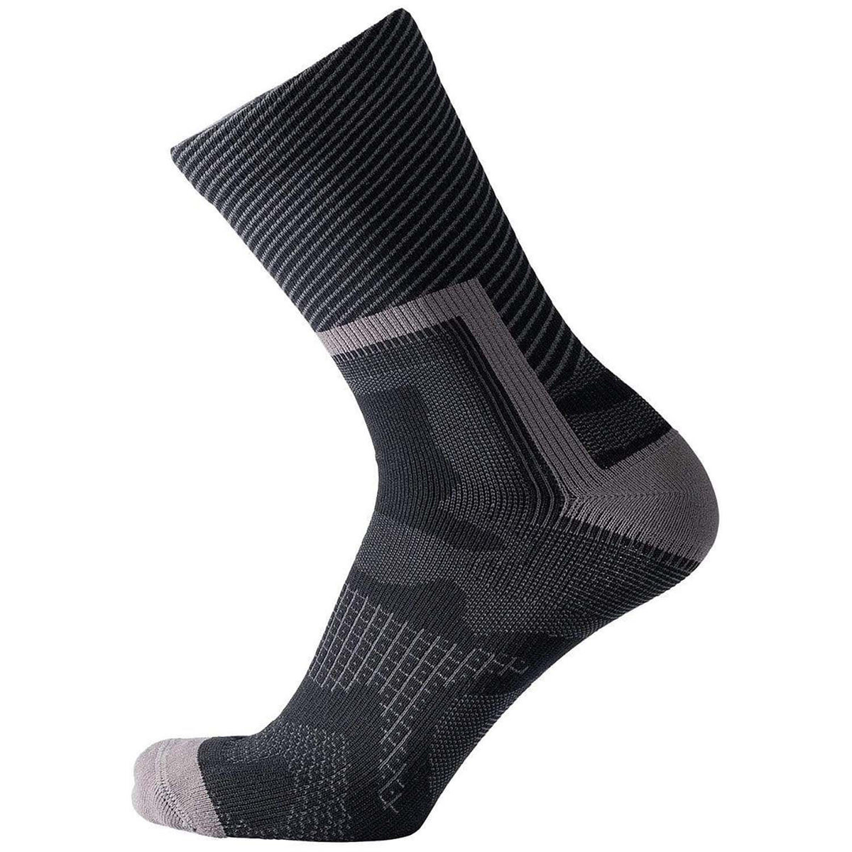 Showers Pass Ultra Light Waterproof Wool Blend Bike Socks Black/Grey