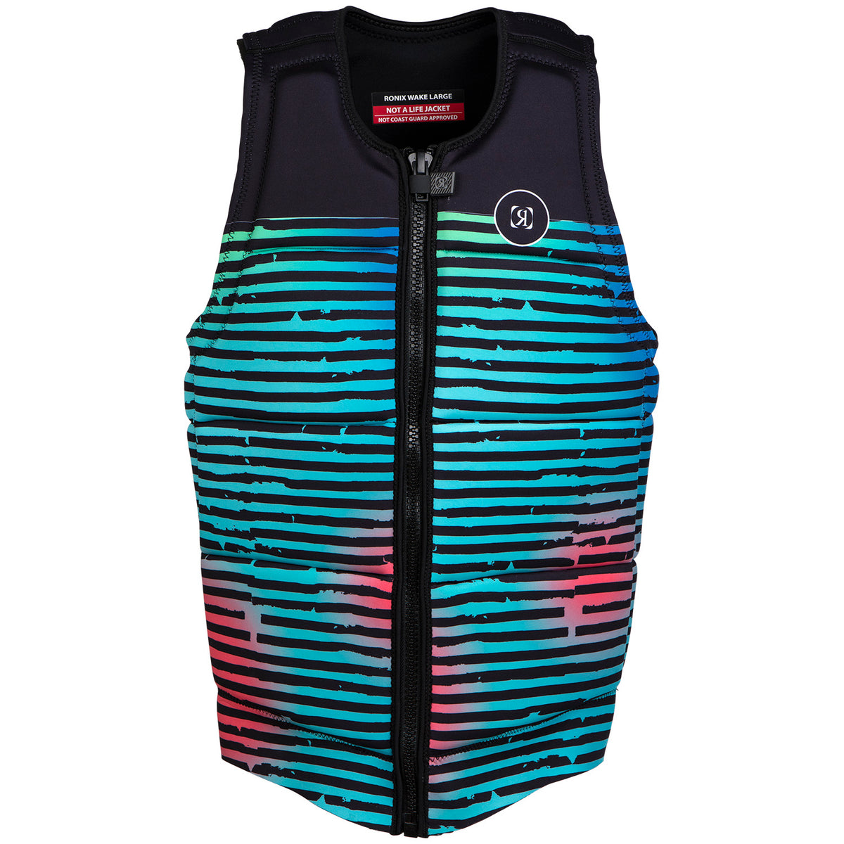 Ronix Party Impact Wake Vest 2024 Bright Stripes