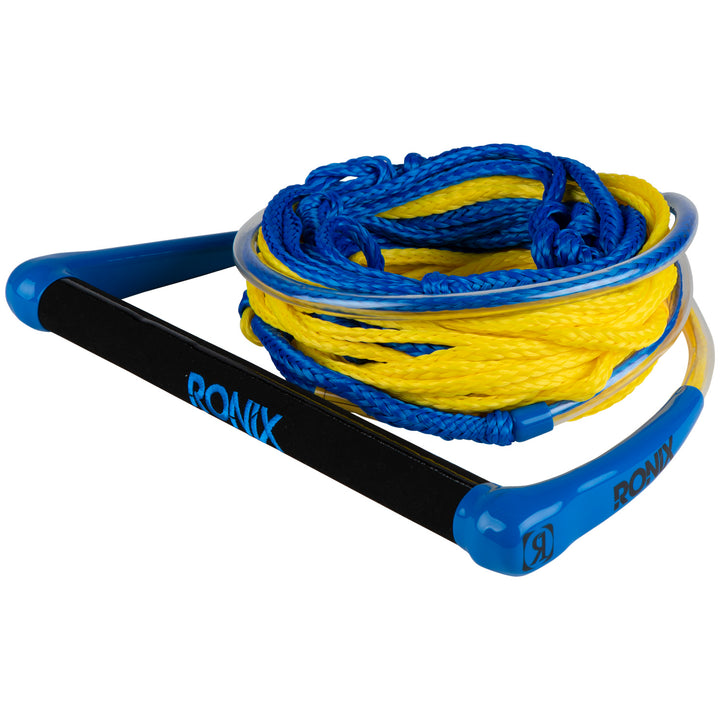 Ronix Combo 2.0 Hide Grip Wakeboard Handle + 65 ft Mainline Blue/Yellow