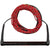 Ronix Combo 4.0 Hide Stich Grip Wakeboard Handle + 75 ft Solin Rope Red