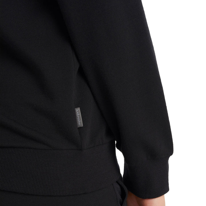 Icebreaker Crush Long Sleeve Hoodie - Women's Black
