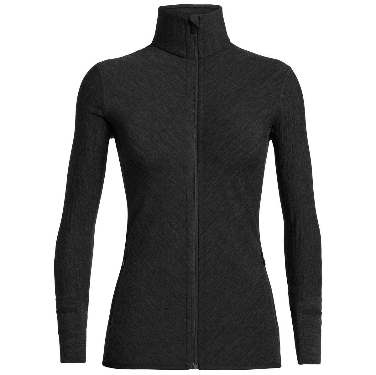 Icebreaker Descender Long Sleeve Zip Jacket - Women's Jet Heather