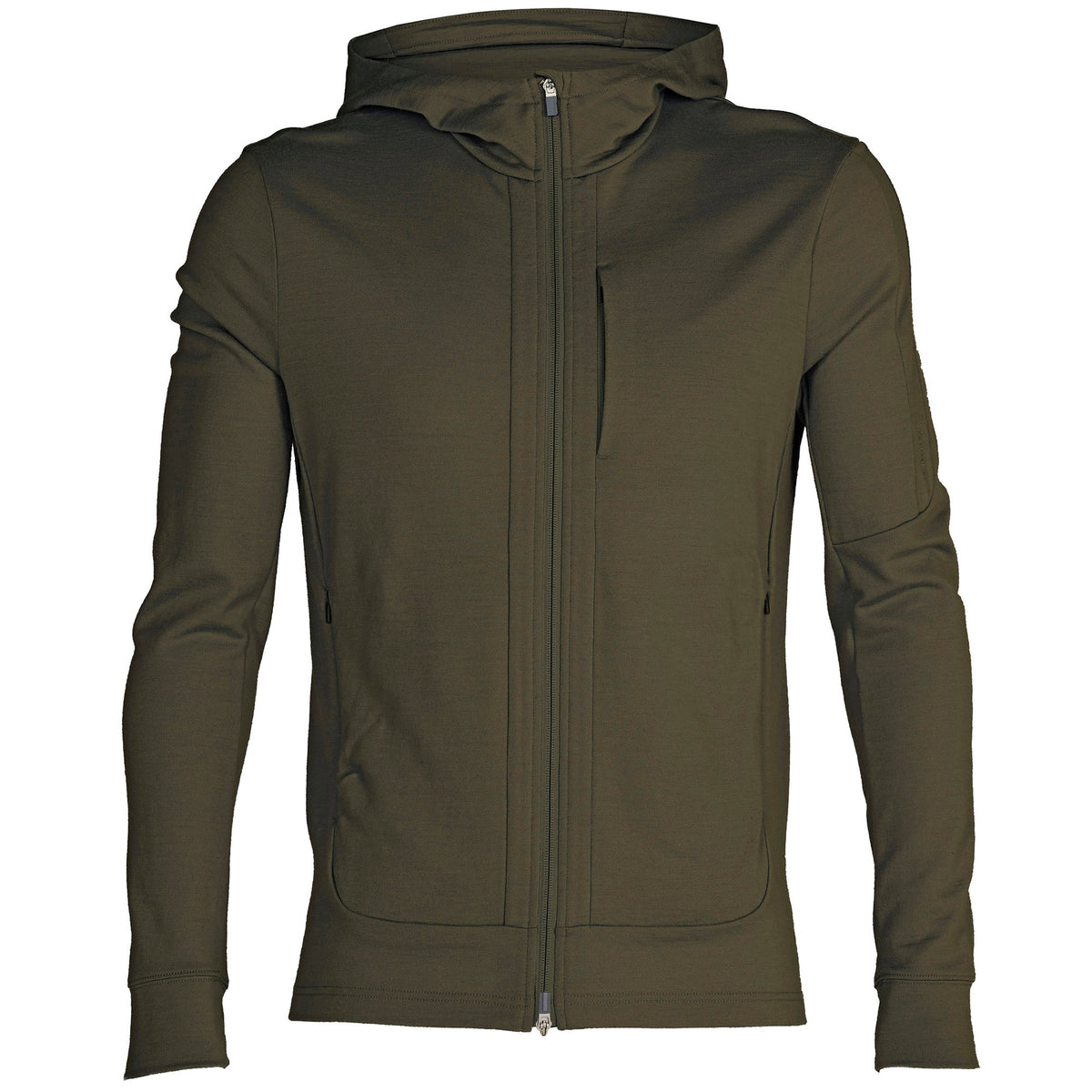 Icebreaker Quantum III Long Sleeve Zip Hoodie - Men's Loden