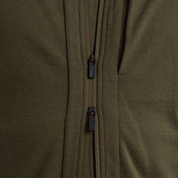 Icebreaker Quantum III Long Sleeve Zip Hoodie - Men's Loden