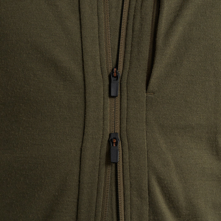 Icebreaker Quantum III Long Sleeve Zip Hoodie - Men's Loden