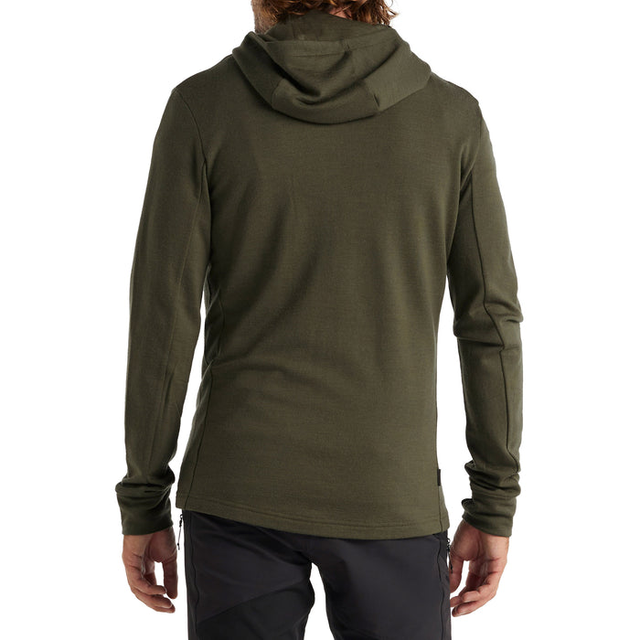 Icebreaker Quantum III Long Sleeve Zip Hoodie - Men's Loden