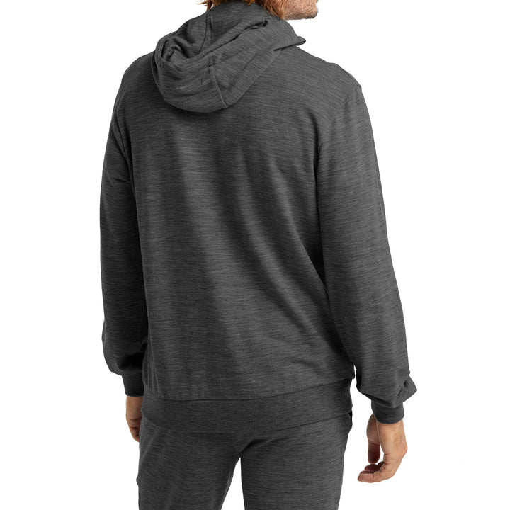 Icebreaker Shifter Long Sleeve Hoodie - Men's Gritstone Heather