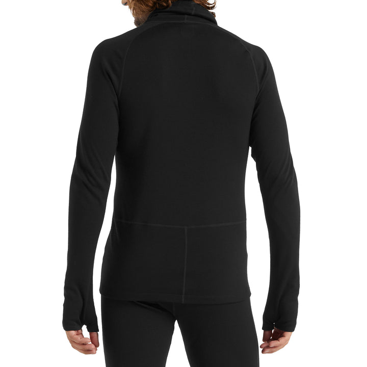 Icebreaker Merino Long Sleeve Roll Neck Top - Men's Black
