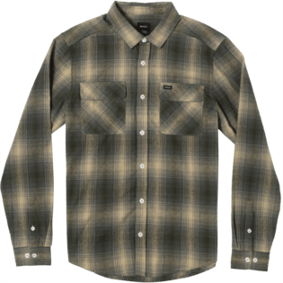 RVCA Vesuvio Flannel Shirt - Men's Balsamic Green