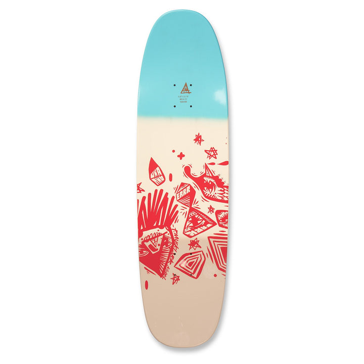 Uma Landsleds Right Said Red Tmuck Shaped 9.25 Skateboard Deck