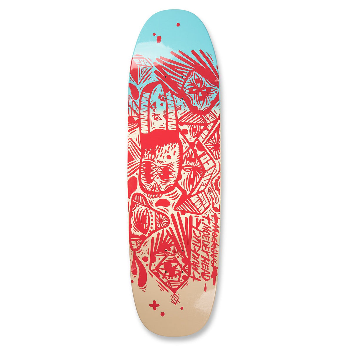 Uma Landsleds Right Said Red Tmuck Shaped 9.25 Skateboard Deck