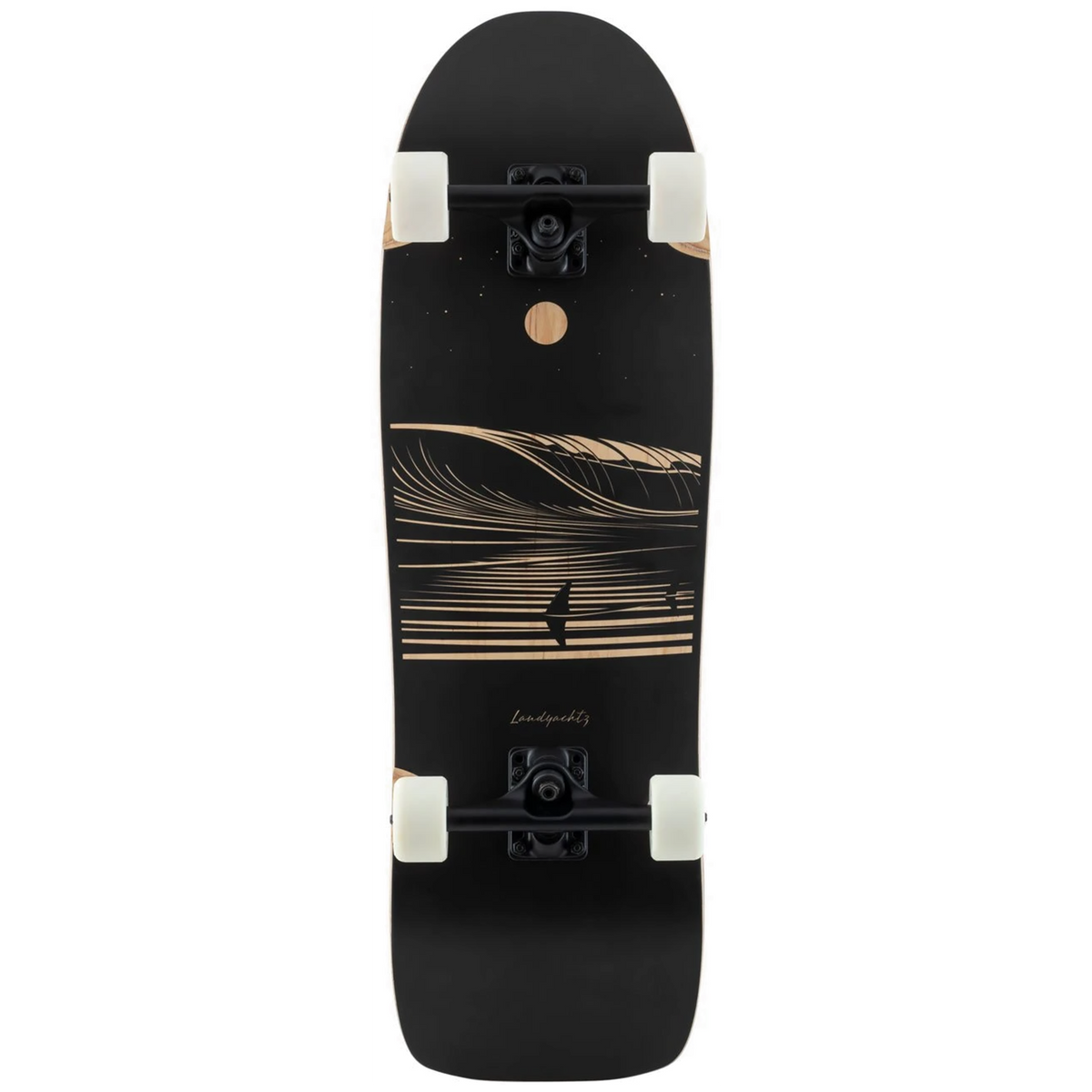 Landyachtz ATV Ditch Life Dark Wave Cruiser Skateboard Complete